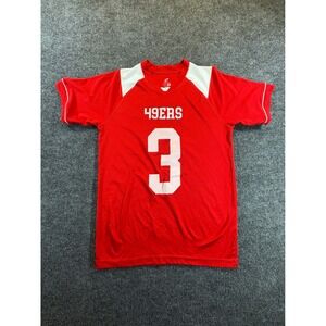 Champro 49ers Youth Jersey Red White Number 3 Short Sleeve Football Shirt Size M